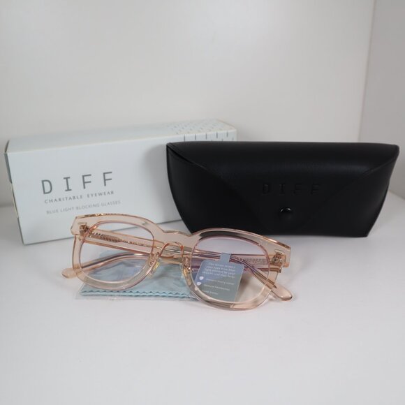 DIFF EYEWEAR SUMMER SD-BB175 SANDSTONE Blue Light Glasses 47mm - Picture 1 of 8